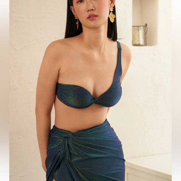 New! Baobab Ola bikini top in boreal sparkle shimmer 24321 - Picture 1 of 12